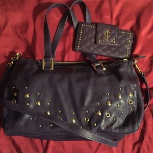 Juicy Couture Studded Leather Satchel